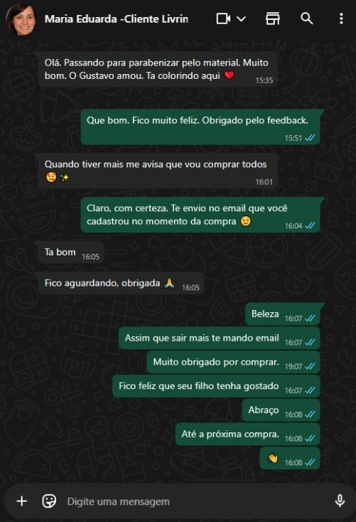 Depoimento de cliente 1